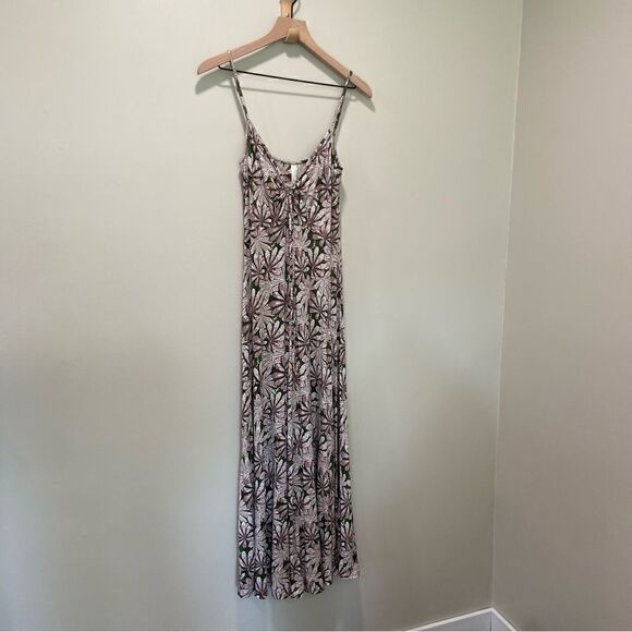 Anthropologie Green Jessie Floral Wide Leg Jumpsuit sz S - Picture 4 of 12
